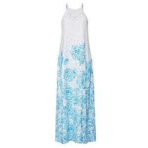 LILLY PULITZER Pearl Soft Blue Maxi Halter Dress